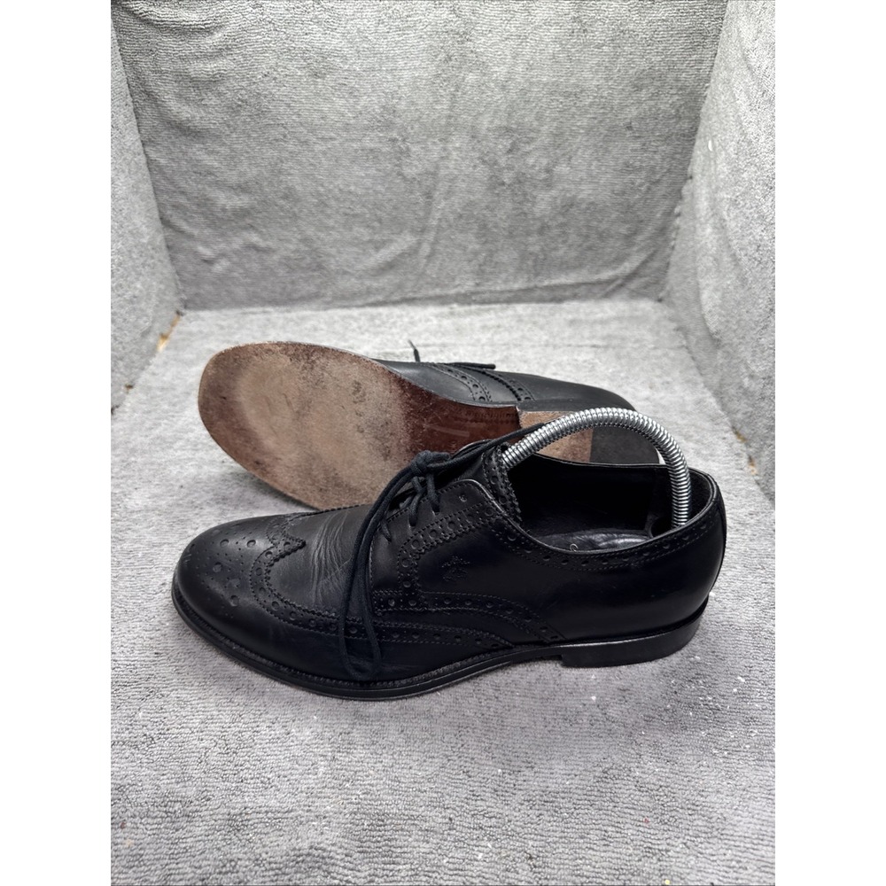 Brooks Brothers Dress Shoes Mens 8 Black Oxford Wing Tips Wedding Interview